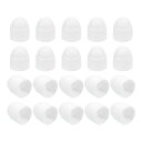 uxcell ナット保護キャップ、20個 M6x10x14mm - プラスチック製六角スクリュー保護キャップ、ドームアコーン六角ボルトカバー、防水装飾キャップ(...