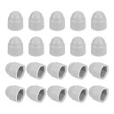 uxcell ナット保護キャップ、20個 M6x10x14mm - プラスチック製六角スクリュー保護キャップ、ドームアコーン六角ボルトカバー、防水装飾キャップ(...