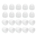 uxcell ナット保護キャップ、20個 M8x13x15mm - プラスチック製六角スクリュー保護キャップ、ドームアコーン六角ボルトカバー、防水装飾キャップ(...