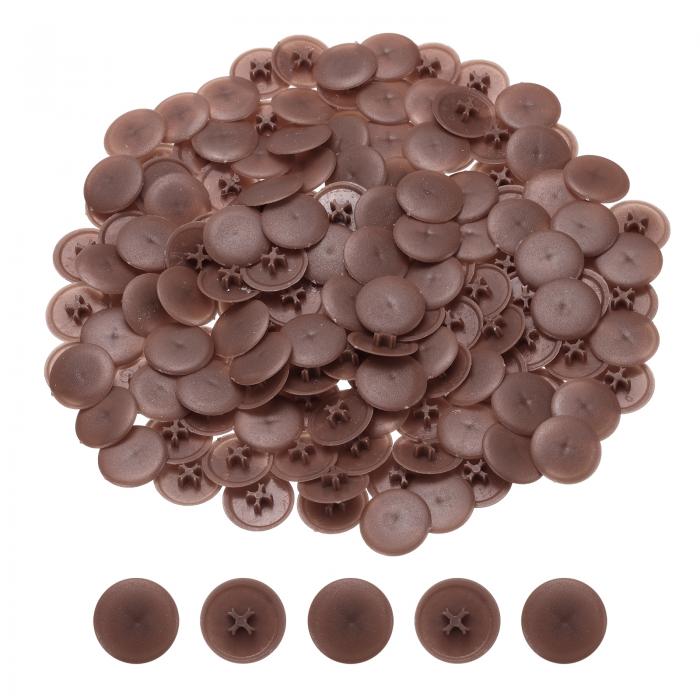 uxcell スクリューキャップカバー、158個17mm - プラスチック製セルフロックナットスクリューキャップ..