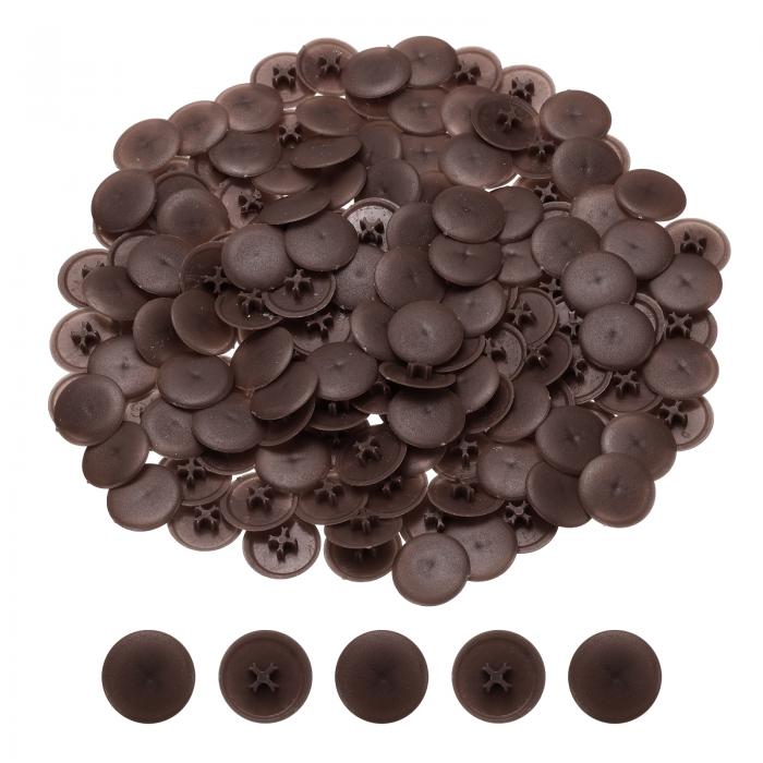 uxcell スクリューキャップカバー、158個17mm - プラスチック製セルフロックナットスクリューキャップ..