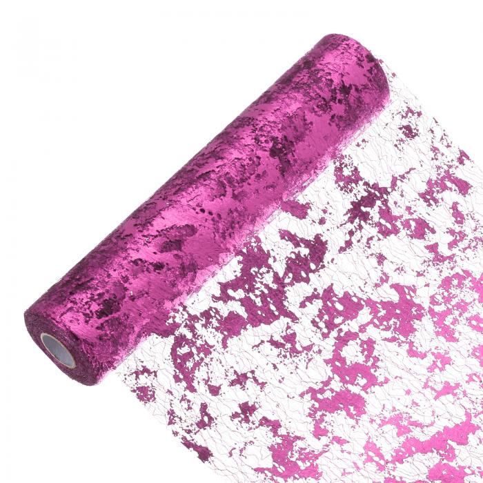 uxcell 49フィート テーブルランナー スパンコール金色ホイル 薄いメッシュメタリックテーブルランナーロールテーブルデコレーション イベントパーティー 誕生日パーティー 結婚式 クリスマス 新年 ローズレッド