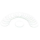 uxcell 18個の時計用水晶ガラスレンズ 39.5mmフラットラウンドメガネ時計フェイス水晶レンズ交換部品 時計修理用 クリア