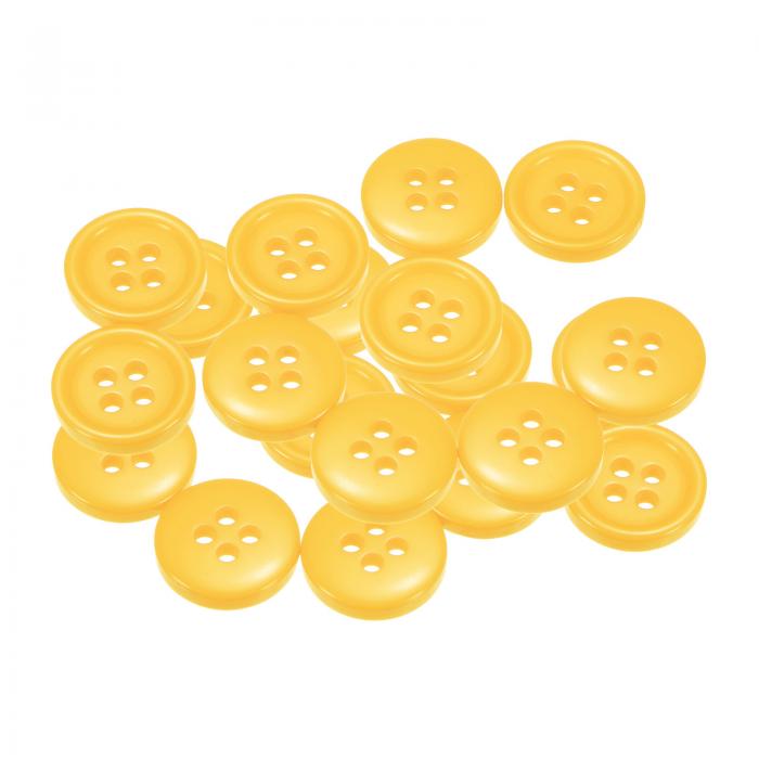 uxcell 20個 20L ボタン 1/2