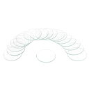 uxcell 18個の時計用水晶ガラスレンズ 29.5mmフラットラウンドメガネ時計フェイス水晶レンズ交換部品 時計修理用 クリア