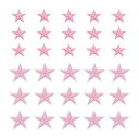 uxcell スターアイロンパッチ刺繍付きハ゜ッチ2.9/4.1x2.9/3.9cmアッフ゜リケ衣類修理用装飾品 ヒ゜ンク 30個入り