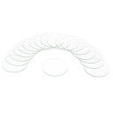 uxcell 18個の時計用水晶ガラスレンズ 44.5mmフラットラウンドメガネ時計フェイス水晶レンズ交換部品 時計修理用 クリア