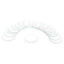 uxcell 18個のウォッチ水晶ガラスレンズ 31.5mmフラットラウンドメガネウォッチフェイス水晶レンズ交換部品 時計修理用 クリア