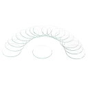 uxcell 18個の時計用水晶ガラスレンズ 34.5mmフラットラウンドメガネ時計フェイス水晶レンズ交換部品 時計修理用 クリア