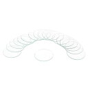 uxcell 18個の時計用水晶ガラスレンズ 37.5mmフラットラウンドメガネ時計フェイス水晶レンズ交換部品 時計修理用 クリア