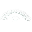 uxcell 18個の時計用水晶ガラスレンズ 32.5mmフラットラウンドメガネ時計フェイス水晶レンズ交換部品 時計修理用 クリア