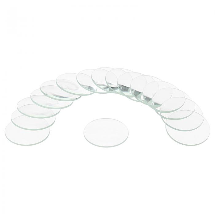 uxcell 16個のウォッチ水晶ガラスレンズ 30mmシングルドームラウンドグラスウォッチフェイス水晶レンズ交換部品 時計修理用 クリア