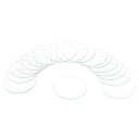 uxcell 18個の時計用水晶ガラスレンズ 41mmフラットラウンドメガネ時計フェイス水晶レンズ交換部品 時計修理用 クリア