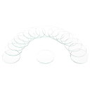 uxcell 18個の時計用水晶ガラスレンズ 33 mmフラットラウンドメガネ時計フェイス水晶レンズ交換部品 時計修理用 クリア