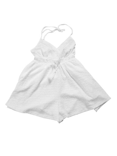 Allegra K レディース Vネック ワイドレッグ ジャンプスーツ ビーチ ショート ロンパー ホワイト M Allegra K レディース Vネック ワイドレッグ ジャンプスーツ ビーチ ショート ロンパー ホワイト M