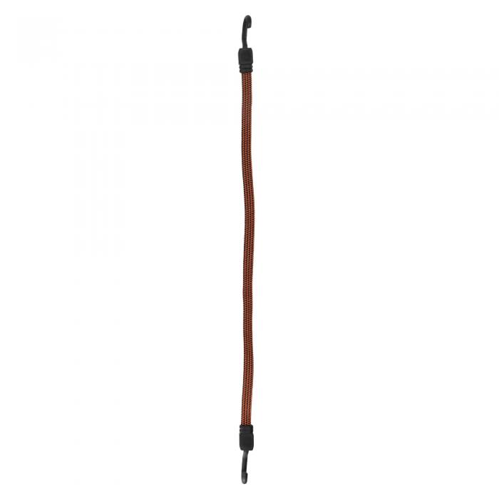 INFINAUTO フック付き調整可能なバンジーコード100cm モーターサイクル トレーラー トラック 貨物 調整可能なバンジーコード メタルバックル オレンジ ブラック 1個