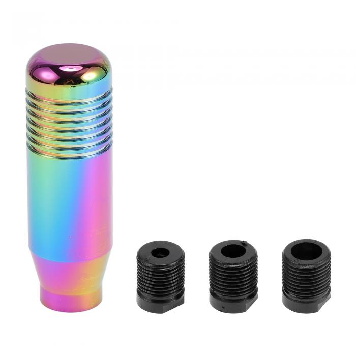 INFINAUTO 車用ギアシフトノブ 8.5cm ユニバーサル 自動およびマニュアル車用ギアシフトノブ 3つのアダ..