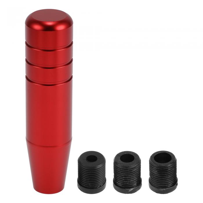 INFINAUTO 車用シフトノブ 13cm 自動およびマニュアル車用のギアシフトノブ 3つのアダプター付き アル..