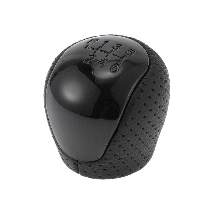 Hihaha 1個 黒い Hyundaiに対応・エラントラ2008-2009用6速マニュアルギアシフトノブ/フロントスティッ..