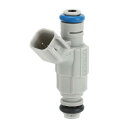 Motoforti 燃料噴射器 燃料噴射ノズル ダッジに対応 キャラバン SE 2001-2003 2.4L プラスチック No.04891345AA グレー
