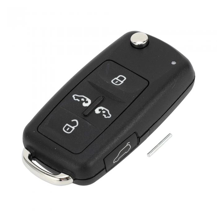 A ABSOPRO 5ボタンキーシェルケースキーレスエントリーリモートキーフォブ交換ケース VWに対応 Transporter T5 T6用