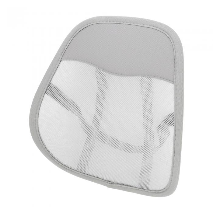 A ABSOPRO 通気性メッシュカーシート腰部クッション メモリーフォームサポート 44.5x41.5cm メッシュグレー 1個