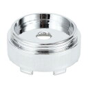 A ABSOPRO 汎用ホイールセンターハブキャップ 耐久性 61mm 2.40" 外径 車両用ハブカバー SUV トラック 自動車用 プラスチック クロム シルバートーン