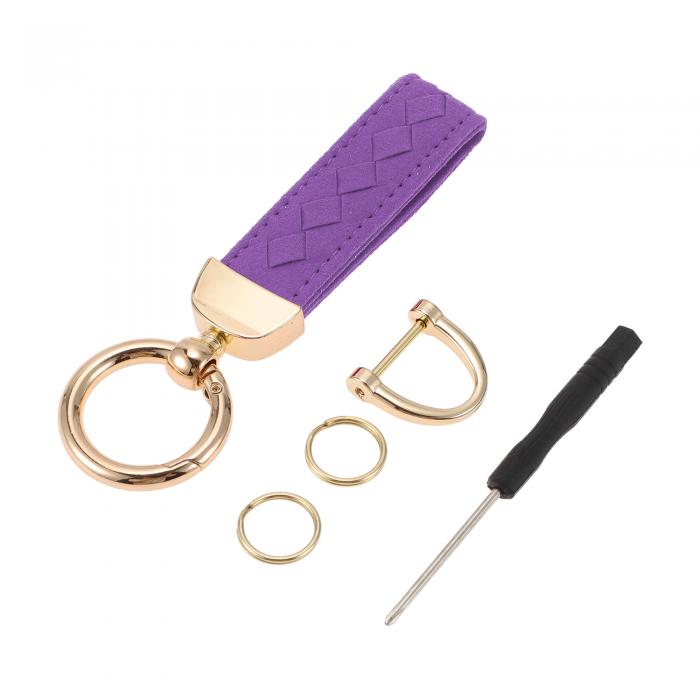 A ABSOPRO 車のキーチェーン ユニバーサル キーチェーン リング キーフォブ用 家庭用 女性用 フォーレ..