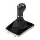 TUCKBOLD オペルに対応用アストラIII H用の6速マニュアルギアシフトノブカバー|ギアボックススティックシフトレバーノブブラックシルバートーンプラスチッ...