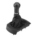 TUCKBOLD SEAT Ibiza用6速マニュアルギアシフトノブカバー付き | フロントギアボックススティックシフトレバーノブ ブラックプラスチックフェイク...