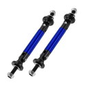 Partuto 2個45mm/1.77inカースプリッターサポートロッド調整可能なフロントリアバンパーリップスプリッターストラットロッドタイサポートバー、アルミ...