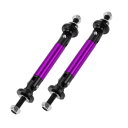 Partuto 2個45mm/1.77inカースプリッターサポートロッド調整可能なフロントリアバンパーリップスプリッターストラットロッドタイサポートバー アルミ...