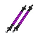 Partuto 2個75mm/2.95inカースプリッターサポートロッド調整可能なフロントリアバンパーリップスプリッターストラットロッドタイサポートバー アルミ...