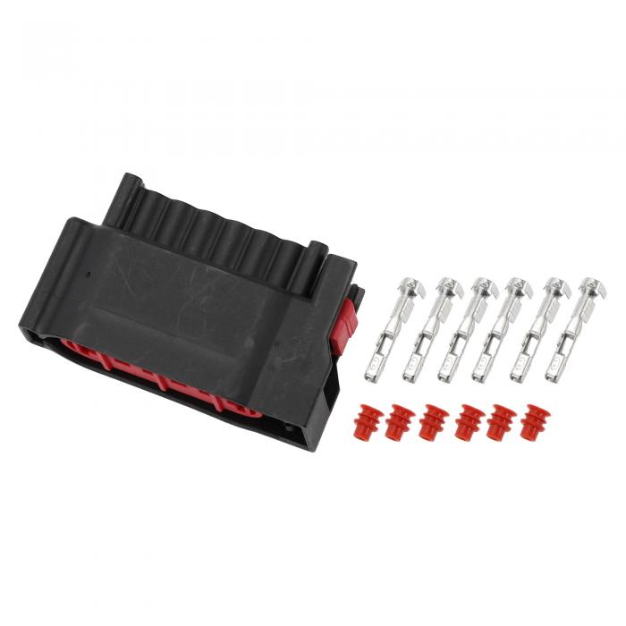 Partuto アクセルペダル位置センサーコネクタープラグNo.4M5T14A464RBAインナーフィーメールワイヤーターミナルコネクターdに対応用プラスチックブラック防水