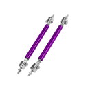 Partuto 2個10cm/3.94inカースプリッターサポートロッド調整可能なフロントリアバンパーリップスプリッターストラットロッドタイサポートバー アルミ...