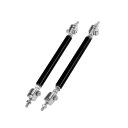 Partuto 2個10cm/3.94inカースプリッターサポートロッド調整可能なフロントリアバンパーリップスプリッターストラットロッドタイサポートバー アルミ...