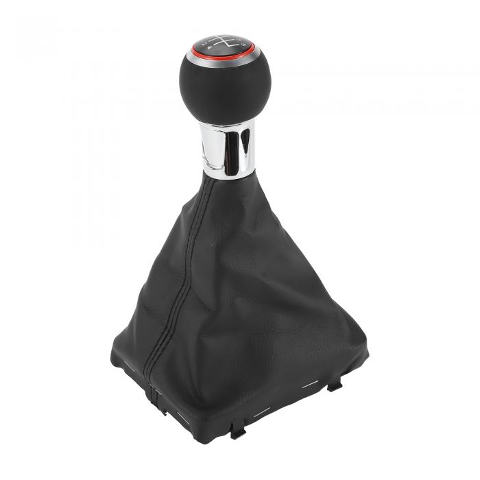 Partuto 5段階マニュアルシフトノブとブーツカバー - 車用シフトレバーノブとカバー - Audiに対応 A3用..