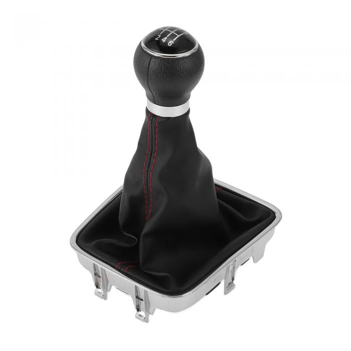 Partuto 6段階マニュアルギアシフトノブカバー付きNo.5N0711113 - 車用シフトレバーノブ - VWに対応ゴ..