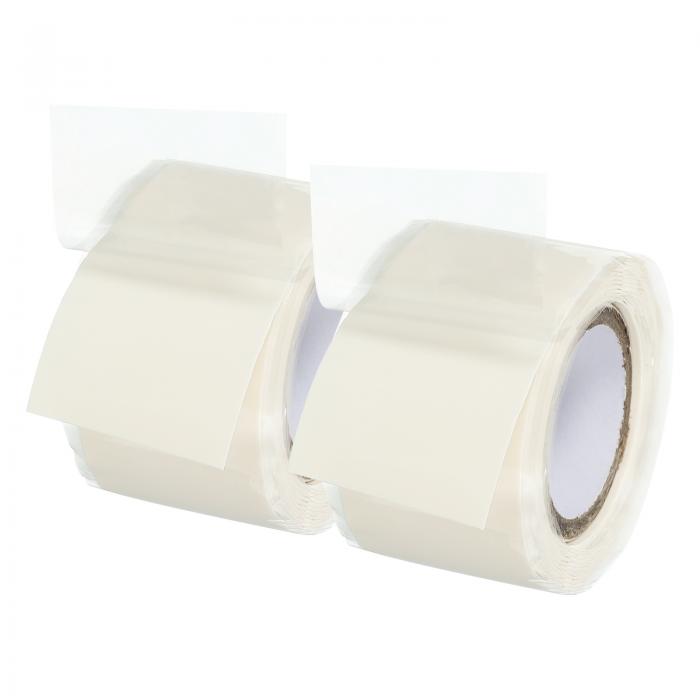 PATIKIL ハンドル用グリップテープ 1"x5ft 2ロール 自己融着シリコンテープ バイクハンドル プルアップ..