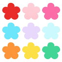 PATIKIL バレットカットアウトペーパー 108個の花形掲示板用ペーパーカットアウトデコレーション 教室のDIYクラフトプロジェクトやパーティー用品に適した...