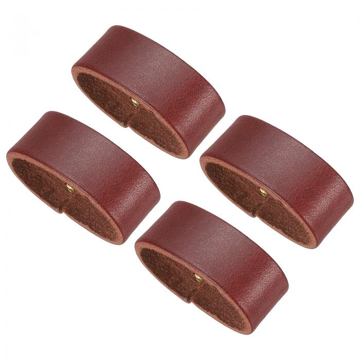 PATIKIL レザーループキーパー 4パックのレザーループベルトキーパーループリテーナ ーストラップ 1.2"..