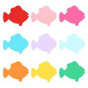 PATIKIL バレットカットアウトペーパー 108個の魚の形の掲示板用ペーパーカットアウト装飾 教室のDIYクラフトプロジェクトやパーティー用品に適した粘着ポ...