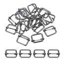 PATIKIL 金属製 調節可能スライドバックル 26mm 10個 トライグライド 長方形 アジャスター サスペンダーストラップスライダー ハンドバッグベルト用...