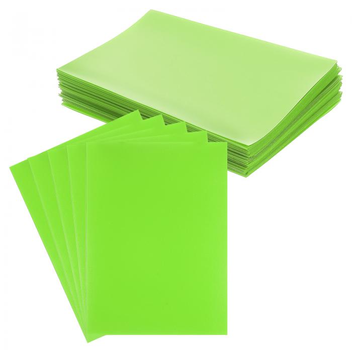 PATIKIL ソフトクリアカードスリーブカードホルダー3.5x2.6インチ 50パックフロストトレーディングカードプロテクター 標準のコレクタブル野球ゲームトレーディングカード用 緑