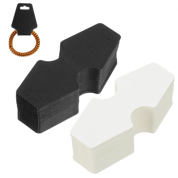 PATIKIL ネックレスディスプレイカード 200枚のカードストック自己粘着ブレスレットディスプレイカード..