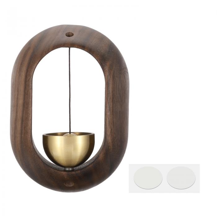 PATIKIL 店主 ベル 木製ドアチャイム 吊り下げ式磁気ドア ベル ジングルベル 動物 メタルドア ベル 自..