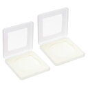 PATIKIL 95mm レンズフィルターケース 2個 カメラフィルターケース ポータブル レンズフィルターボックス 防水 防塵 プラスチック 写真撮影用 フィルター収納用