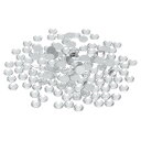 PATIKIL SS34/288Pcs ガラスダイアマンテラインストーン 水晶ガラスフラットバックラインストーン ラウンド水晶人工宝石 ダイヤモンドデコレーション ネイルアート クラフト 服 DIY メイクアップ クリア