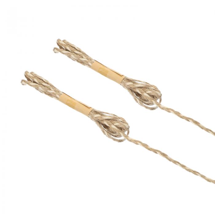 PATIKIL 2 M クラフト用黄麻リボン ジュートリボン 2ロール レースクラフトリボン ナチュラル ジュートロープ紐 ギフトラッピング ウェディング ホームデコレーション用 スタイル2