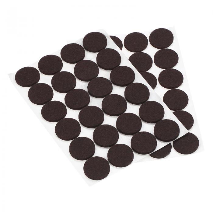 PATIKIL 1"（25.4mm）自己粘着フェルト家具パッド 48個 丸いフェルトパッド ランプベース テーブル 椅..